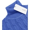 image:imageCOOFANDY Mens Slim Fit Turtleneck Sweater Casual Twisted Knitted Pullover SweatersBlue