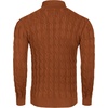 image:imageCOOFANDY Mens Slim Fit Turtleneck Sweater Casual Twisted Knitted Pullover SweatersBrown