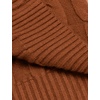 image:imageCOOFANDY Mens Slim Fit Turtleneck Sweater Casual Twisted Knitted Pullover SweatersBrown