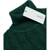 image:imageCOOFANDY Mens Slim Fit Turtleneck Sweater Casual Twisted Knitted Pullover SweatersGreen