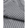 image:imageCOOFANDY Mens Slim Fit Turtleneck Sweater Casual Twisted Knitted Pullover SweatersGrey