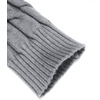 image:imageCOOFANDY Mens Slim Fit Turtleneck Sweater Casual Twisted Knitted Pullover SweatersGrey