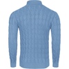 image:imageCOOFANDY Mens Slim Fit Turtleneck Sweater Casual Twisted Knitted Pullover SweatersLight Blue