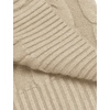 image:imageCOOFANDY Mens Slim Fit Turtleneck Sweater Casual Twisted Knitted Pullover SweatersLight Khaki