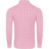 image:imageCOOFANDY Mens Slim Fit Turtleneck Sweater Casual Twisted Knitted Pullover SweatersLight Pink