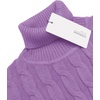 image:imageCOOFANDY Mens Slim Fit Turtleneck Sweater Casual Twisted Knitted Pullover SweatersLight Purple