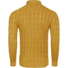 image:imageCOOFANDY Mens Slim Fit Turtleneck Sweater Casual Twisted Knitted Pullover SweatersLight Yellow