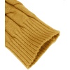 image:imageCOOFANDY Mens Slim Fit Turtleneck Sweater Casual Twisted Knitted Pullover SweatersLight Yellow