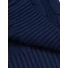 image:imageCOOFANDY Mens Slim Fit Turtleneck Sweater Casual Twisted Knitted Pullover SweatersNavy Blue
