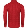 image:imageCOOFANDY Mens Slim Fit Turtleneck Sweater Casual Twisted Knitted Pullover SweatersRed