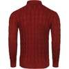 image:imageCOOFANDY Mens Slim Fit Turtleneck Sweater Casual Twisted Knitted Pullover SweatersWine Red