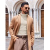 image:imageCOOFANDY Mens Slim Fit Turtleneck Sweater Long Sleeve Ribbed Turtle Neck Casual Lightweight Basic Pullover SweatersBeige