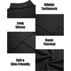 image:imageCOOFANDY Mens Slim Fit Turtleneck Sweater Long Sleeve Ribbed Turtle Neck Casual Lightweight Basic Pullover SweatersBlack