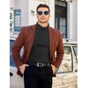 image:imageCOOFANDY Mens Slim Fit Turtleneck Sweater Long Sleeve Ribbed Turtle Neck Casual Lightweight Basic Pullover SweatersBlack