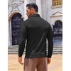 image:imageCOOFANDY Mens Slim Fit Turtleneck Sweater Long Sleeve Ribbed Turtle Neck Casual Lightweight Basic Pullover SweatersBlack