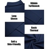 image:imageCOOFANDY Mens Slim Fit Turtleneck Sweater Long Sleeve Ribbed Turtle Neck Casual Lightweight Basic Pullover SweatersBlue Purple