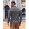 image:imageCOOFANDY Mens Slim Fit Turtleneck Sweater Long Sleeve Ribbed Turtle Neck Casual Lightweight Basic Pullover SweatersDark Gray