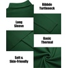 image:imageCOOFANDY Mens Slim Fit Turtleneck Sweater Long Sleeve Ribbed Turtle Neck Casual Lightweight Basic Pullover SweatersDark Green