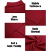 image:imageCOOFANDY Mens Slim Fit Turtleneck Sweater Long Sleeve Ribbed Turtle Neck Casual Lightweight Basic Pullover SweatersDark Red