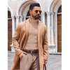 image:imageCOOFANDY Mens Slim Fit Turtleneck Sweater Long Sleeve Ribbed Turtle Neck Casual Lightweight Basic Pullover SweatersLight Brown