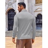 image:imageCOOFANDY Mens Slim Fit Turtleneck Sweater Long Sleeve Ribbed Turtle Neck Casual Lightweight Basic Pullover SweatersLight Gray