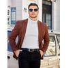 image:imageCOOFANDY Mens Slim Fit Turtleneck Sweater Long Sleeve Ribbed Turtle Neck Casual Lightweight Basic Pullover SweatersWhite