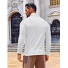 image:imageCOOFANDY Mens Slim Fit Turtleneck Sweater Long Sleeve Ribbed Turtle Neck Casual Lightweight Basic Pullover SweatersWhite