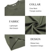 image:imageCOOFANDY Mens Sweater Crewneck Pullover Long Sleeve Lightweight Sweater Plain Knit Silm FitArmy Green