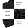 image:imageCOOFANDY Mens Sweater Crewneck Pullover Long Sleeve Lightweight Sweater Plain Knit Silm FitBlack