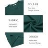 image:imageCOOFANDY Mens Sweater Crewneck Pullover Long Sleeve Lightweight Sweater Plain Knit Silm FitBright Green