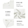 image:imageCOOFANDY Mens Sweater Crewneck Pullover Long Sleeve Lightweight Sweater Plain Knit Silm FitCream White