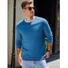 image:imageCOOFANDY Mens Sweater Crewneck Pullover Long Sleeve Lightweight Sweater Plain Knit Silm FitDark Blue
