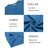 image:imageCOOFANDY Mens Sweater Crewneck Pullover Long Sleeve Lightweight Sweater Plain Knit Silm FitDark Blue