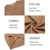 image:imageCOOFANDY Mens Sweater Crewneck Pullover Long Sleeve Lightweight Sweater Plain Knit Silm FitLight Brown