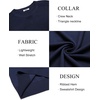 image:imageCOOFANDY Mens Sweater Crewneck Pullover Long Sleeve Lightweight Sweater Plain Knit Silm FitNavy Blue