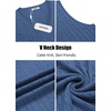 image:imageCOOFANDY Mens Sweater Vest Cable Knitted V Neck Slim Fit Sleeveless Pullover SweaterBlue