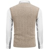 image:imageCOOFANDY Mens Sweater Vest Cable Knitted V Neck Slim Fit Sleeveless Pullover SweaterBrown