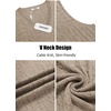 image:imageCOOFANDY Mens Sweater Vest Cable Knitted V Neck Slim Fit Sleeveless Pullover SweaterBrown