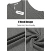 image:imageCOOFANDY Mens Sweater Vest Cable Knitted V Neck Slim Fit Sleeveless Pullover SweaterGrey