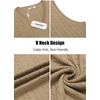 image:imageCOOFANDY Mens Sweater Vest Cable Knitted V Neck Slim Fit Sleeveless Pullover SweaterKhaki