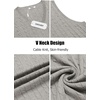 image:imageCOOFANDY Mens Sweater Vest Cable Knitted V Neck Slim Fit Sleeveless Pullover SweaterLight Grey