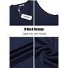 image:imageCOOFANDY Mens Sweater Vest Cable Knitted V Neck Slim Fit Sleeveless Pullover SweaterNavy Blue