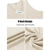 image:imageCOOFANDY Mens Sweater Vest Cable Knitted V Neck Slim Fit Sleeveless Pullover SweaterWhite