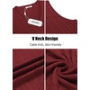 image:imageCOOFANDY Mens Sweater Vest Cable Knitted V Neck Slim Fit Sleeveless Pullover SweaterWine Red