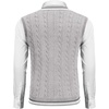 image:imageCOOFANDY Mens Sweater Vest V Neck Casual Sleeveless Pullover Striped Cable Knit Sweater VestLight Grey