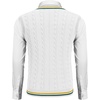 image:imageCOOFANDY Mens Sweater Vest V Neck Casual Sleeveless Pullover Striped Cable Knit Sweater VestYellow  Green Stripe