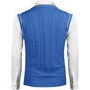 image:imageCOOFANDY Mens Sweater Vest V Neck Slim Fit Casual Sleeveless Twisted Knitted Pullover SweaterDenim Blue