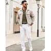 image:imageCOOFANDY Mens Sweaters Polos Long Sleeve V Neck Knit Polo Lightweight Casual Pullover SweaterArmy Green