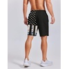 image:imageCOOFANDY Mens Swim Trunks 7 inch Bathing Suit with Mesh Liner Swim Shorts Board Short SwimsuitBlack American Flag