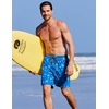 image:imageCOOFANDY Mens Swim Trunks 7 inch Bathing Suit with Mesh Liner Swim Shorts Board Short SwimsuitBlue Hibiscus Coconut Tree